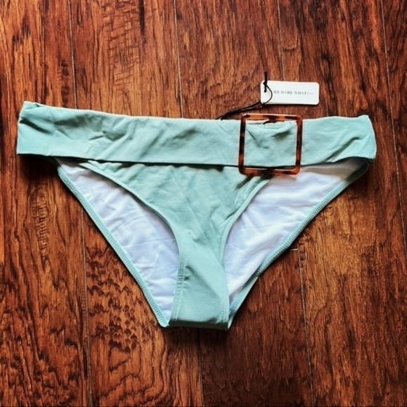 WeWoreWhat Belt Waist Sage Green Annie Bottoms - Picture 2 of 12